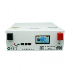 Orbit LifePO4 48v 100Ah Ekranlı Metal Lityum Akü 5Kwa