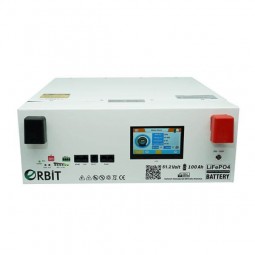 Orbit LifePO4 51.2v 100Ah Low Voltage Ekranlı Metal Lityum Akü 5Kwa